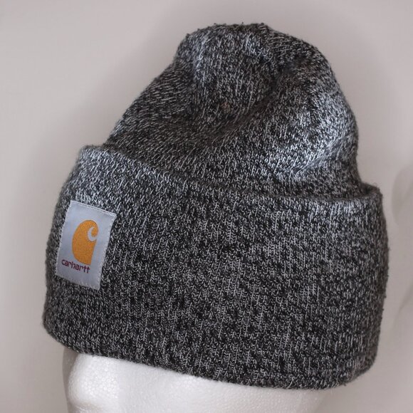 Carhartt Beanie Mens OS Gray Cuffed Knit Hat - Picture 3 of 6